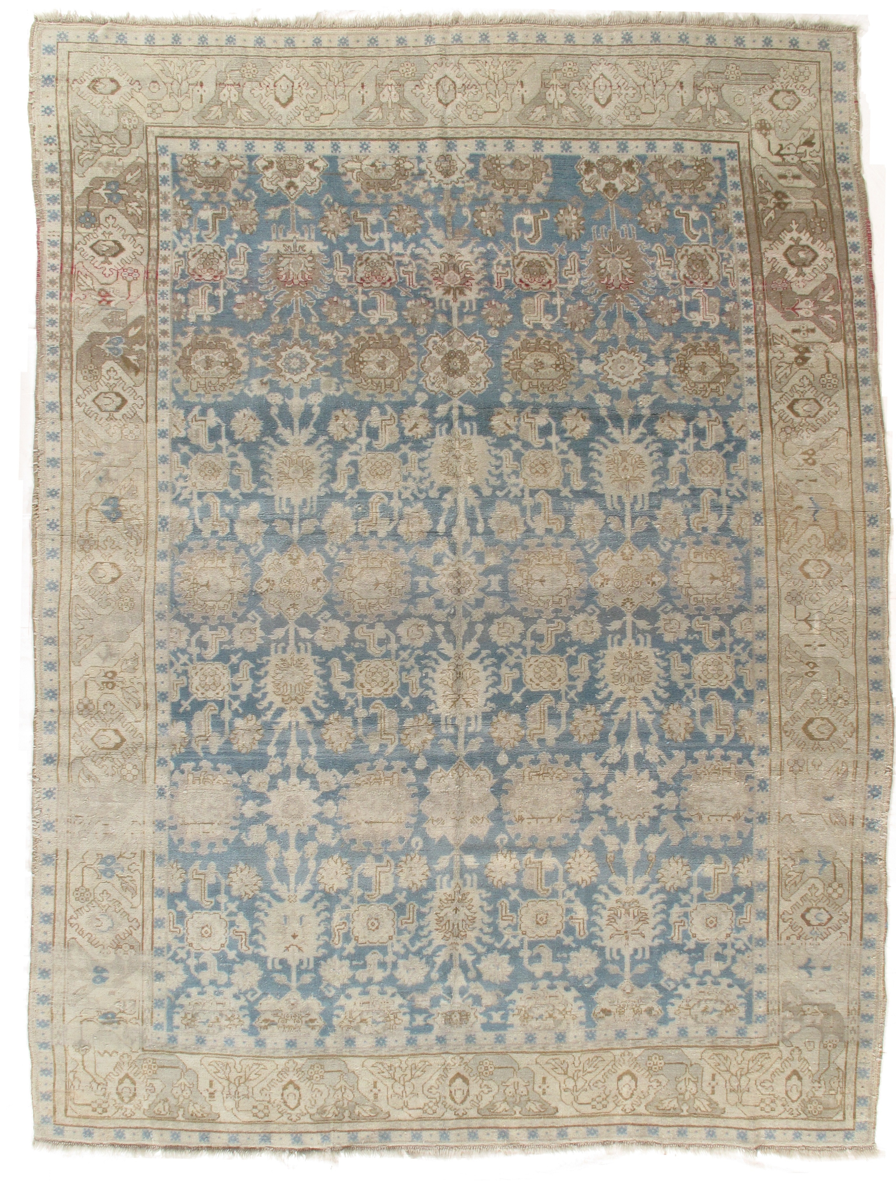 Light Blue Russian Kazak design rug 8' X 11'